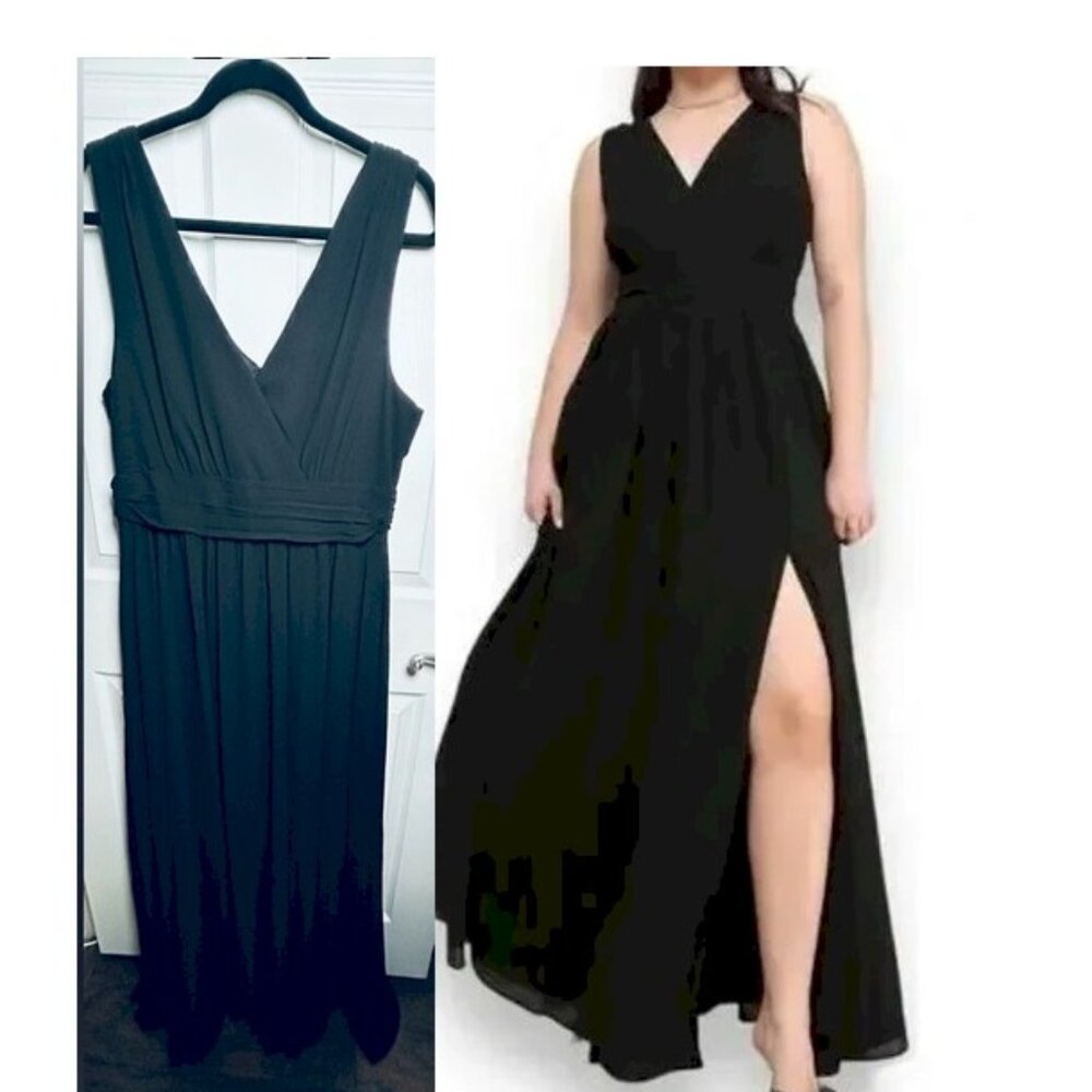 Elegant Black Sleeveless Maxi Dress